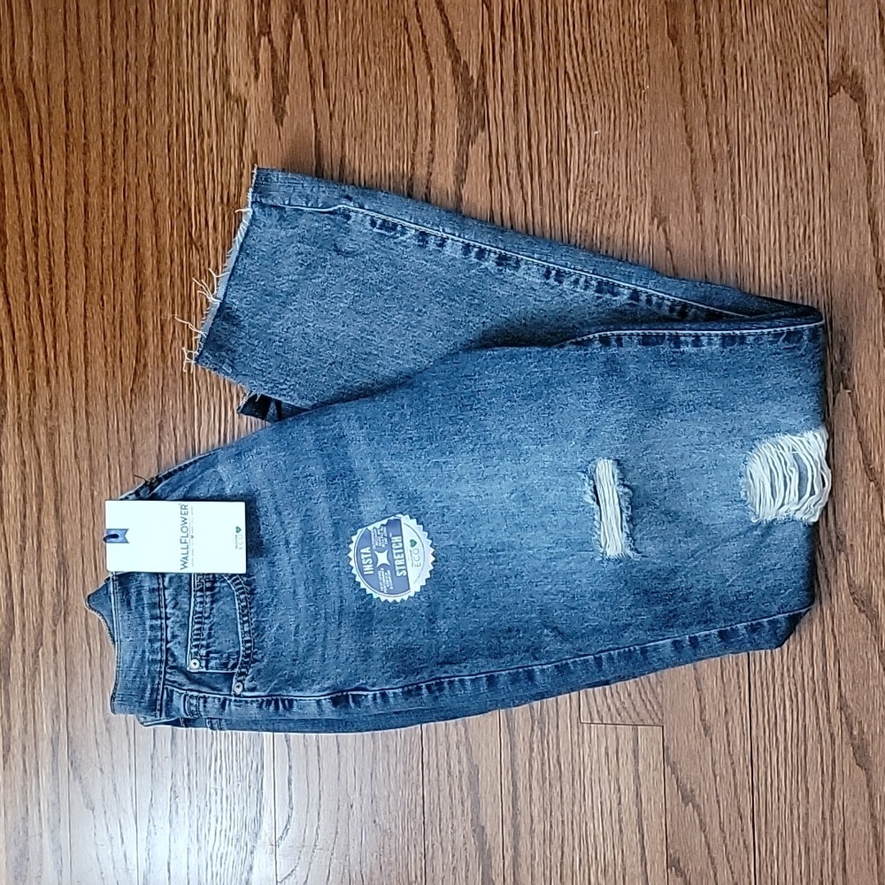 Wallflower Ripped Mom Jeans